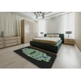 thumbnail image 4 of Ahgly Company Indoor Rectangle Patterned Green Novelty Area Rugs, 6' x 9', 4 of 6