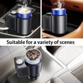 thumbnail image 5 of 2-in-1 Car Heating Cooling Cup, 12V 36W  Portable Electric Heated and Cooled Travel Coffee Mug with Digital Display for Milk Water Beverage (Deep Black), 5 of 6