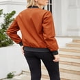 thumbnail image 4 of Veste de Baseball Légère pour Femme - Élégant Bomber avec Poches, 4 of 6