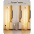 thumbnail image 3 of EDISHINE 57.5" Dimmable Modern Floor Lamp for Living Room with Remote, 1 Pack, Silver, 3 of 7