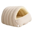 thumbnail image 1 of Cueva para mascotas, suministros suaves, conveniente, lavable, versátil, regalo para casa de gato, extraíble Blanco M, 1 of 9