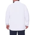 thumbnail image 3 of INSPIRE CHIC Men's Big & Tall Long Sleeve Button Down Formal Shirt with Chest Pocket XL White, 3 of 5