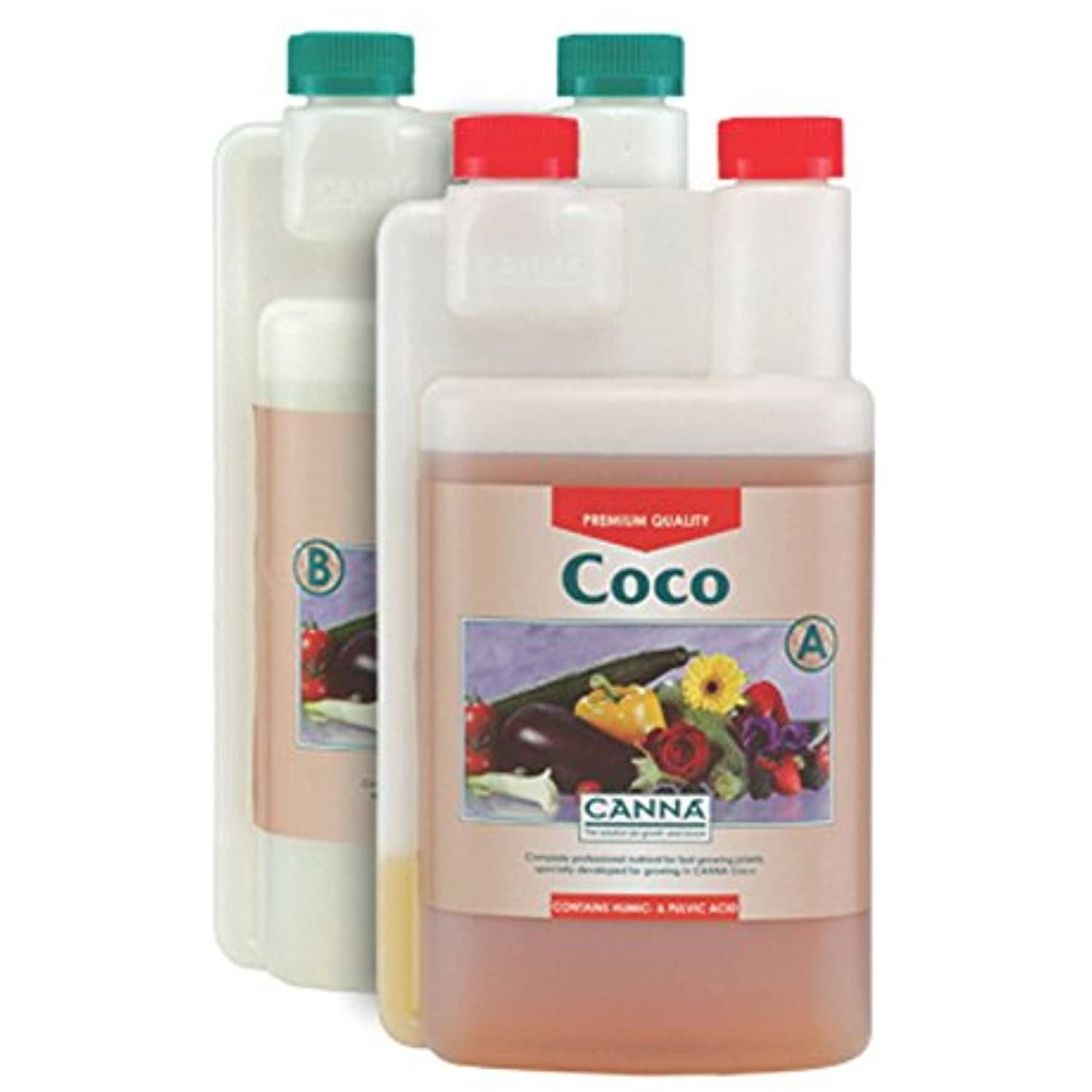 CANNA Coco Coir A+B 1, 5, 10L Veg & Flower Plant Food Base Nutrients Hydroponics (1 Litre)