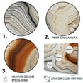 thumbnail image 3 of Designart "Earthy Orange Geode Minimalism III" Stone Geode Floater Framed Canvas Wall Art, 3 of 5