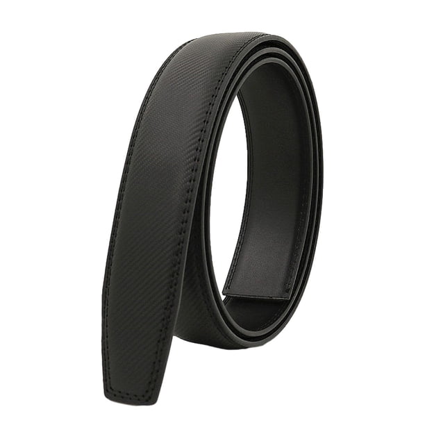 Cinturón sin hebilla, moderno, retro, automático, para hombre Fondo negro