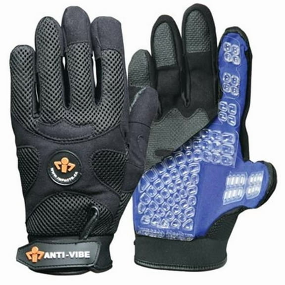 Impacto Anti-Vibration Gloves,M,Black,PR BG408M