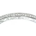 thumbnail image 3 of 9ct White Gold Jewelco London Diamond Carved Sides Micro Bead Eternity Ring 2mm, 3 of 8
