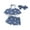 Blue, variant on Bagilaanoe 2pcs Toddler Baby Girl Shorts Set Sleeveless Star Print Tops + Shorts + Headband 6M 12M 18M 24M 3T Kids Casual Summer Clothes