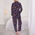 thumbnail image 6 of Goofa Lavender Flowers Printed Women’s 2 Piece Pajama Set Super,Pajamas Women's Long Sleeve Sleepwear Soft Button Down Loungewear Pjs Lounge Set Nightwear-Large, 6 of 9