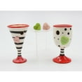 thumbnail image 3 of Hand-Painted Ceramic Wine and Martini Cup Salt and Pepper Shakers Set, 3 of 4