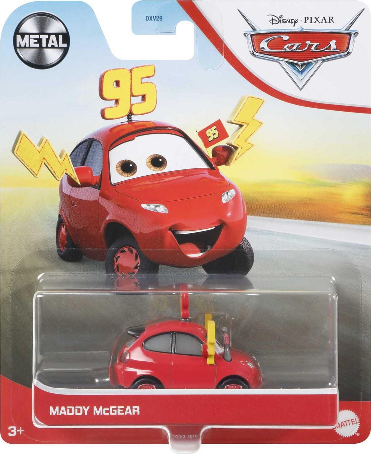 Véhicule Maddy McGear à l'échelle 1:55 du film Cars 3 de  Disney•Pixar