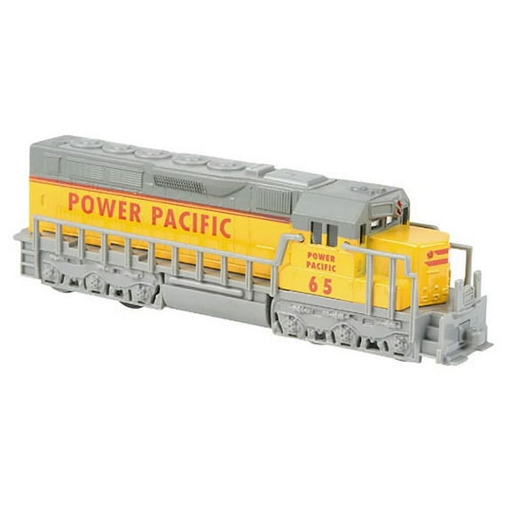 Rhode Island Novelty Pull Back Die Cast Freight Train, Yellow, 7 in
