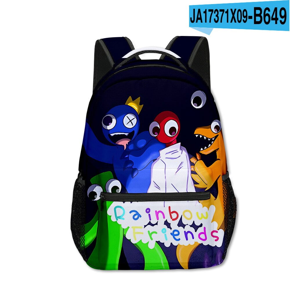 Sac a dos imprime arc en ciel pour enfants cartable sac a dos jeu double face 3D primaire collegiens amis Walmart