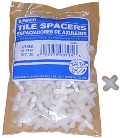 81-P316b 3/16' + Reg Tile Spacer (150 Per Bag)