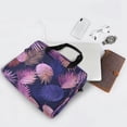 thumbnail image 5 of 16" Laptop Briefcase for Work Travel Laptop Shoulder Bag Carrying Handbag Laptop Case Pink and Purple Palm Leaves, 5 of 8