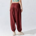 thumbnail image 7 of CHUMUD Womens Harem Pants Wide Leg Barrel Casual Loose Joggers Drawstring Elastic Waist Pants with Pockets Summer Fits, 7 of 7