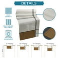 thumbnail image 7 of Table Runner Dresser Scarves 36 Inch Long, Brown Beige Splicing Color Block Art Linen Dining Table Runners Abstract Line Stripe Tabletop Scarf for Wedding Holiday Party Kitchen, 7 of 7