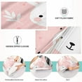 thumbnail image 4 of GZHJMY Cute Pink Rabbit Zippered Velvet Pillowcases,Super Soft and Cozy Luxury Plush Pillow Case Bed Pillow Pillowcases,Queen Size 20x30 in Home Decor, 4 of 7