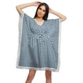 thumbnail image 1 of Moomaya Robe Courte de Caftan de Plage, Robe de Couverture Imprimée, Kaftan pour Femmes, Tenue de Plage, Couverture, 1 of 4