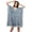 Dark Navy Blue, variant on Short Caftan Cover Up Dress Printed Women Kaftan Beachwear Cover Up