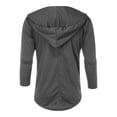 thumbnail image 5 of Men Splicing Hooded Solid Trench Coat Jacket Cardigan Long Sleeve Outwear Blouse, 5 of 5