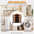 thumbnail image 4 of 4Pcs 1409 lbs Load Furniture Dolly Desk Cabinet Corner Mover Moving Carrier Roller, 4 of 10