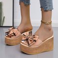 thumbnail image 5 of AnuYalue Platform Sandals for Women - Thik Padded Platform Wedges Sandals - Slip On Platform Slides - Comfy Open Toe Mules Summer Casual Flatform Platform Wedge Slides for Women, 5 of 5