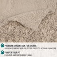 thumbnail image 4 of PetAmi Waterproof Dog Blanket For Medium Large Dog, Puppy Pet Blanket Couch Cover Protection, Sherpa Fleece Fuzzy Cat Blanket Throw, Couch Sofa Bed Furniture Protector Soft Reversible, 40x60 Taupe, 4 of 7