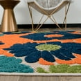thumbnail image 3 of World Rug Gallery Palermo Modern Floral Indoor/Outdoor Area Rug - Multi 2' x 7', 3 of 8