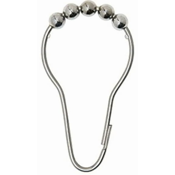 Bradley Bathroom Part 9540-000000 Bradex Shower Curtain Hook, Small 12Pk