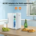 thumbnail image 3 of AstroAI Mini Portable Fridge 6L, 8 Can Compact Refrigerator, Personal Cooler One Door, for Car, Home, White for Gifts, 3 of 10