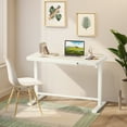 thumbnail image 6 of Urban Deco Electric Height Adjustable Standing Desk, Sit Stand Desk with Drawer Charging USB A and C Ports (White Wood Top), 6 of 8