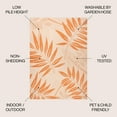 thumbnail image 2 of JONATHAN Y SANTA MONICA 5 x 8 Area Rug, Havana Tropical Palm Leaf - Cream/Orange, SMB208A-5, 2 of 10