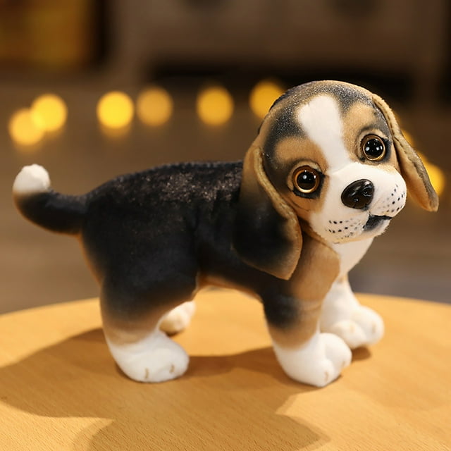 Hbdhejl Cute Simulation Pet Dog Realistic Soft Stuffed Plush Toy Simulation Pet Dog Toy Plush Shape Doll Kids Gift