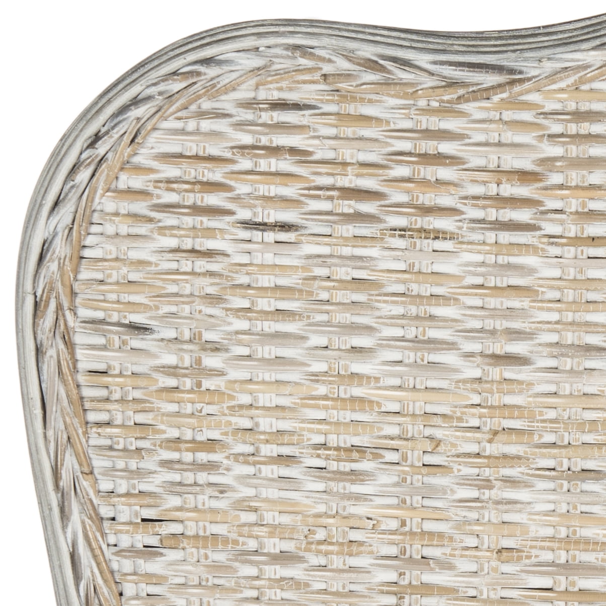 SAFAVIEH Imelda Coastal Rustic Rattan Headboard, Twin, White Washed