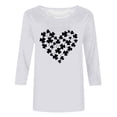 thumbnail image 4 of Women's Fashion Casual T-Shirts for Stylish Outfits St Patrick's Print 3/4 Sleeve Crewneck Top for Any Occasion Comfortable and Women's Apparel, 4 of 4