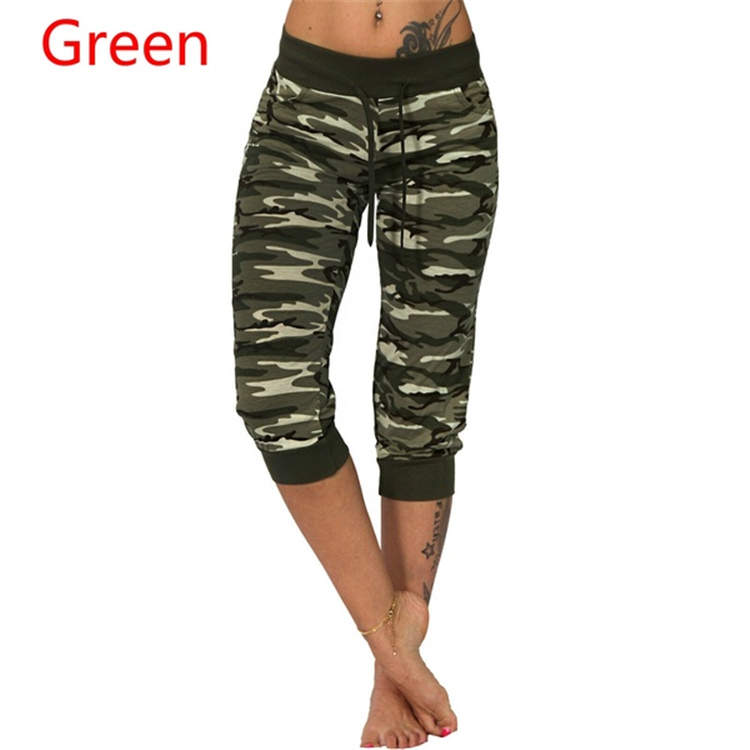 camo capri joggers