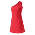 thumbnail image 7 of Women's Casual Tennis Dress Modern Spring/Summer Minimalist Shoulder Sleeveless Dress for Everyday Wear Red XXL, 7 of 7