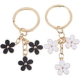 thumbnail image 1 of 2pcs Flower Charm Keychain Purse Hanging Flower Keychian for Women Keychain Decor, 1 of 8