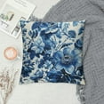 thumbnail image 2 of GOSMITH Blue and White Floral Pillow Covers Chinoiserie Pillow Cover Farmhouse Butterflies Spring Throw Pillowcase Outdoor Cushion Cover for Sofa Bedroom Indoor Outdoor, 2 of 5
