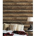 thumbnail image 3 of Seabrook Designs  Log Cabin Prepasted Wallpaper - 20.5 in. W x 33 ft. L, 3 of 6