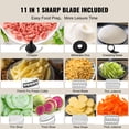 thumbnail image 5 of KFFKFF Food Processor Vegetable Chopper for Shredding Slicing Kneading 9-Cup 600W, 5 of 9