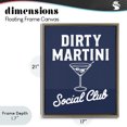 thumbnail image 4 of Stupell Industries Mid-Century Retro Dirty Martini Club Brown Floating Frame Canvas Art, 17 x 21, by Lettered and Lined, 4 of 8