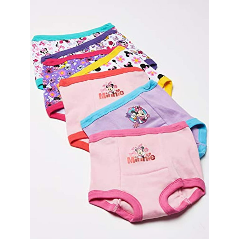 Handcraft Disney Minnie Mouse Girls Potty Training Pants Panties Underwear  Toddler 7-Pack Size 2T 3T 4T 