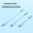thumbnail image 6 of chaungfeng Stainless Steel Bird Cage Millet Holder Set, 11 Inch Hanging Food Skewers for Parrots, Macaws, Budgies, and Parakeets, for Fruits, Veggies, 6 of 8