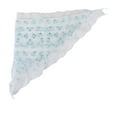 thumbnail image 4 of Unique Bargains 1 Pc French Lace Triangle Bandana Little Flower Turban Crochet Hair Scarf for Women Beige Blue, 4 of 5