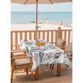 thumbnail image 2 of Outdoor Tablecloth with Umbrella Hole for Patio/Picnic/Party/Camping, Sea Coral Shells Starfish Waterproof Table Cloth Rectangle Table Cover Washable, Summer Nautical Coastal Watercolor (60"x 84"), 2 of 8