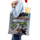 thumbnail image 4 of Laurel and Hardy Bolso de tela con estampado de lienzo para mujer, bolsa de compras reutilizable y estética, con cremallera interior, regalo para mujer,40*45cm., 4 of 6