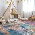 thumbnail image 5 of YOUFORTONG Washable 8x10 Abstract Area Rug, Ultra Soft Thin Large Indoor Carpet, Non-Slip Stain Resistant Floor Mat for Living Room Bedroom Home Decor,Colorful, 5 of 8