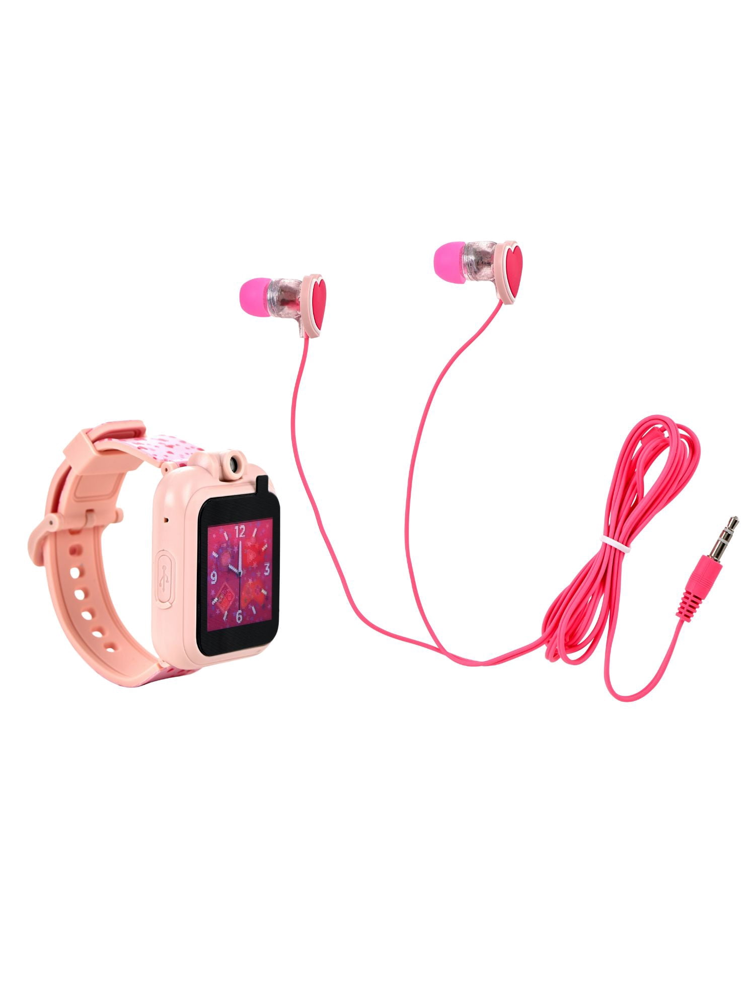 PlayZoom 2 Kids Girls Blush Hearts Smartwatch & Earbuds Set